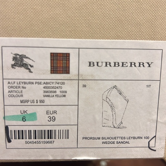 Burberry Prorsum Wedge Sandal - Picture 6 of 9